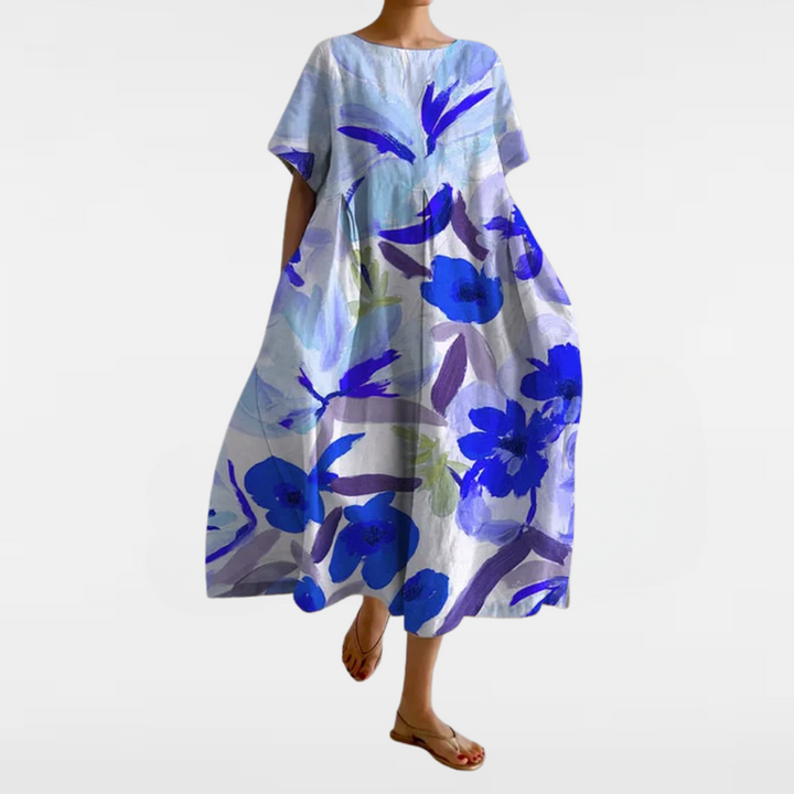 AISHA | LOOSE FLORAL SUMMER DRESS