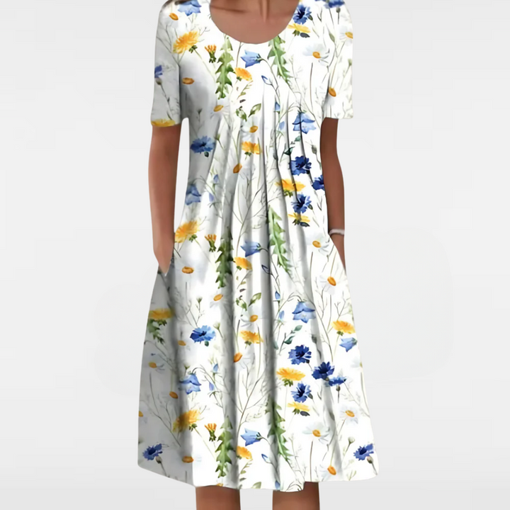 Evalisse | Flattering Midi Layered Dress