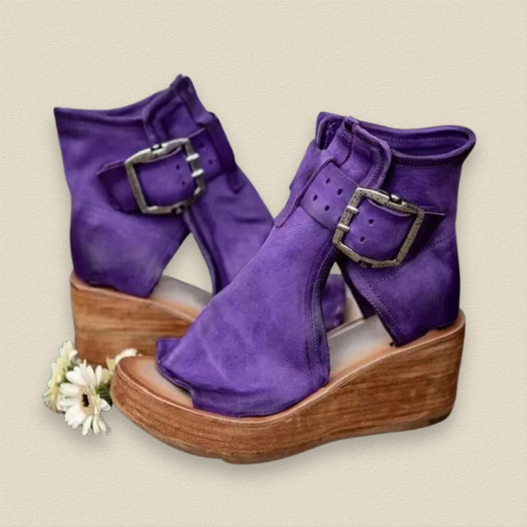 Bellarein | Peep-Toe Wedge Heels