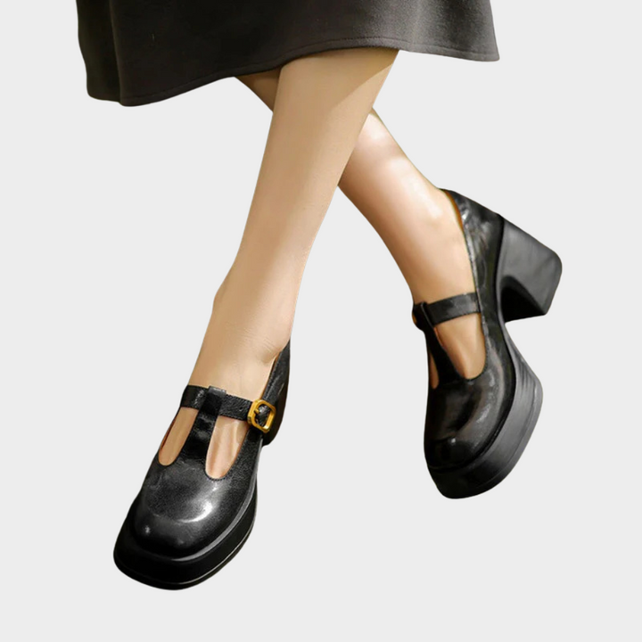 Lila | Elegant Blocked Heeled Mary Janes