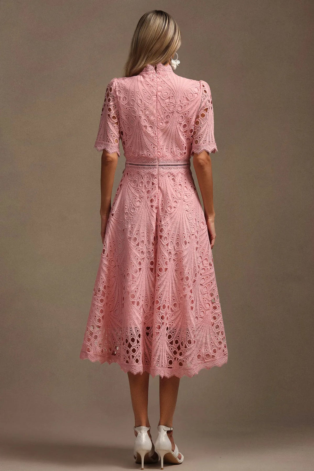 TINA | ELEGANT FLOWER EMBROIDERED DRESS