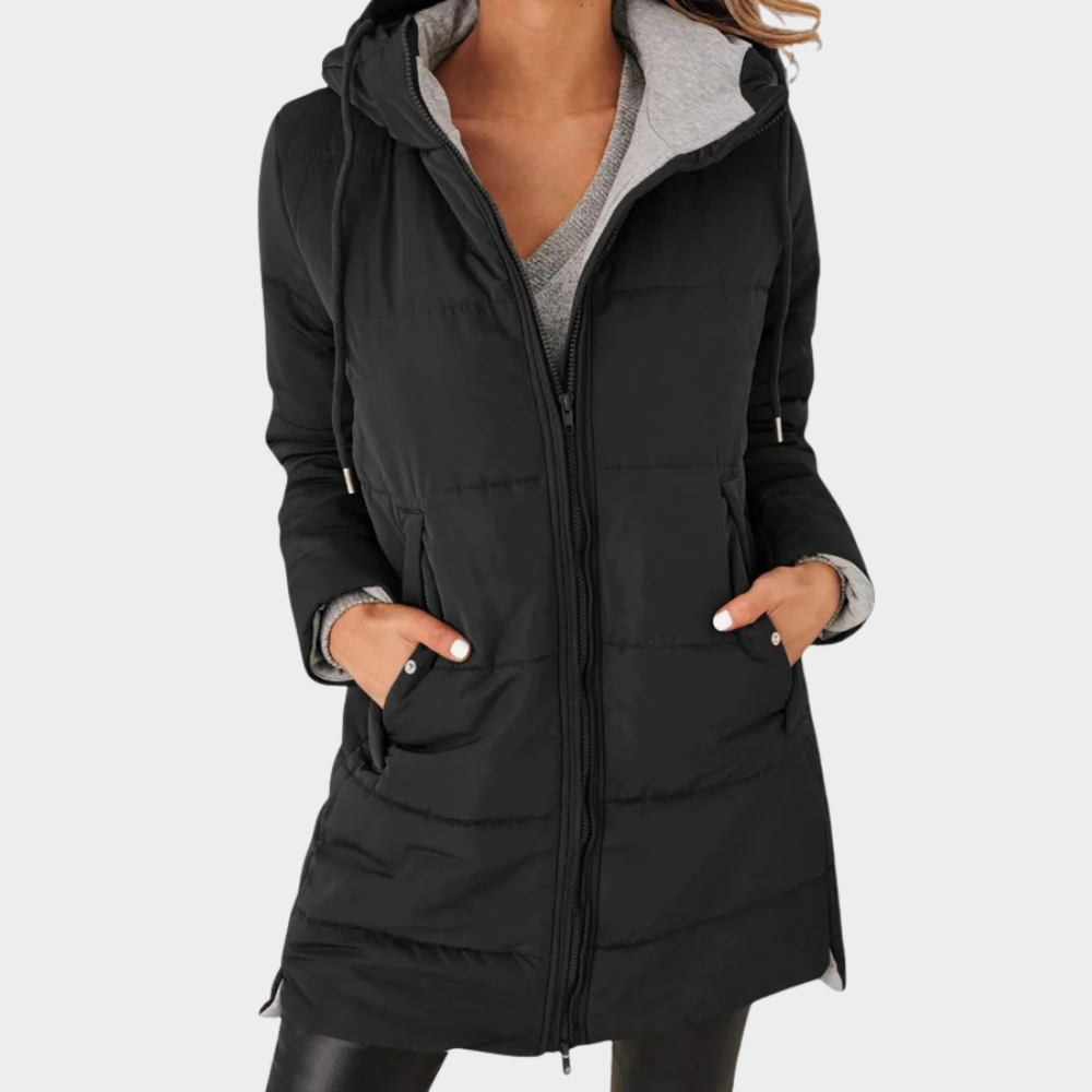 Fiora | Casual Hooded Puffer Down Jacket