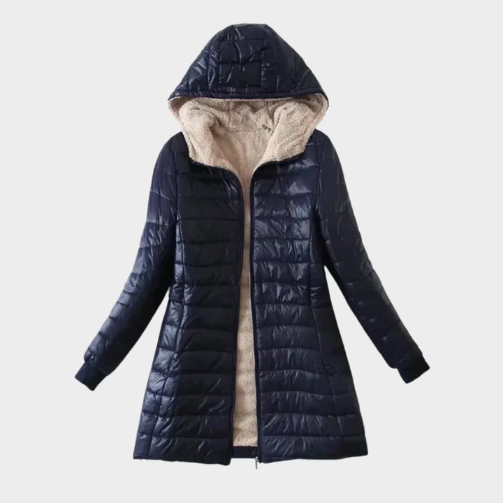 Yasmien | Hooded Mid-Length Jacket
