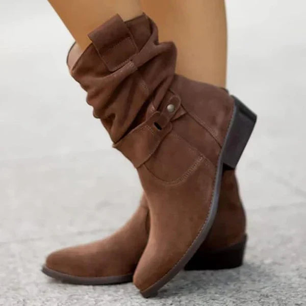FRANCINCE | LOW HEEL ANKLE BOOTS