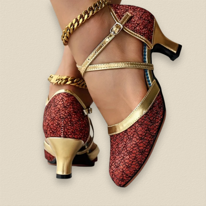 Seraphyne | Elegant Heeled Shoes with Double Straps