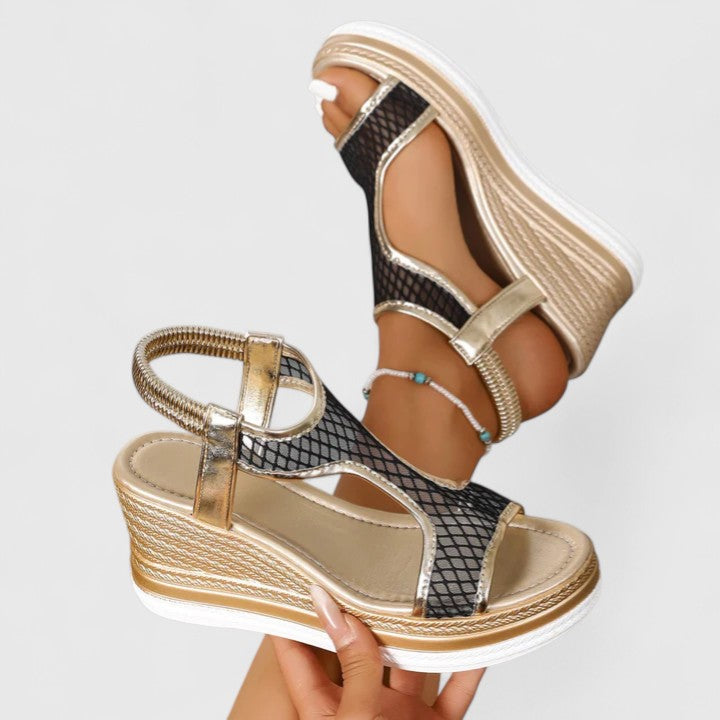 Sylvara | Women’s T-strap wedge heels
