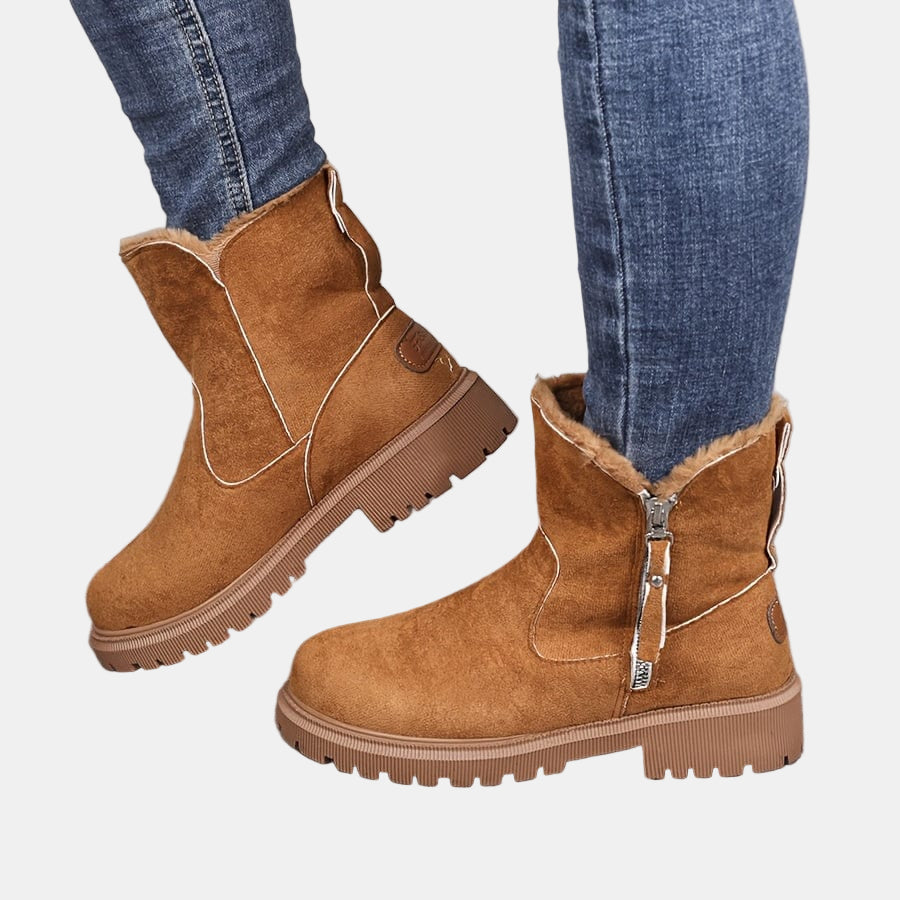 Amara | Suede Western-Style Boots