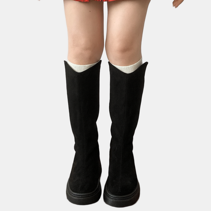 Samira | Back Zipper High Boots