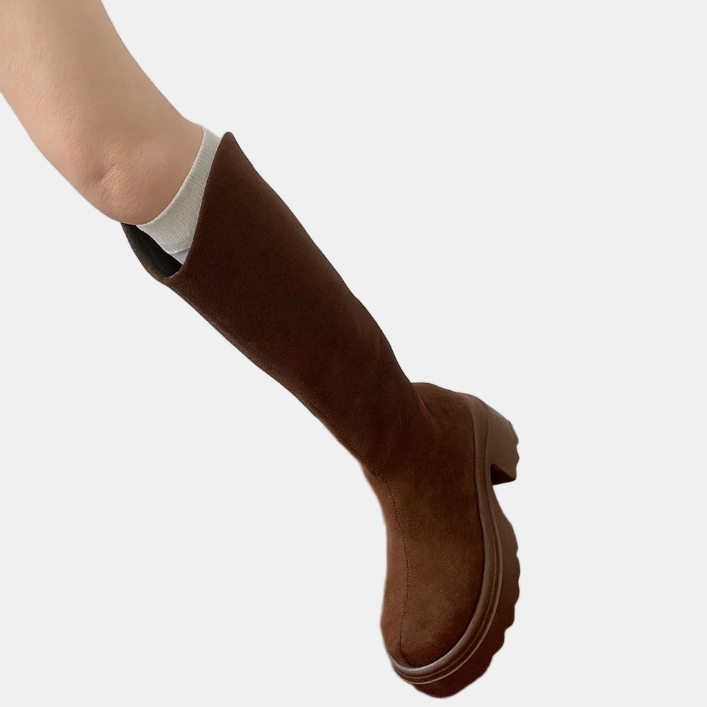 Samira | Back Zipper High Boots