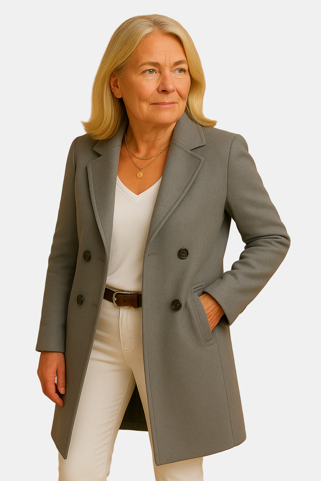 Zoe | Button-Up Long Coat