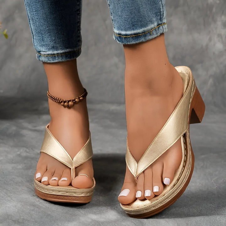 CLAUDINE | TIMELESS HIGH HEELED SANDALS