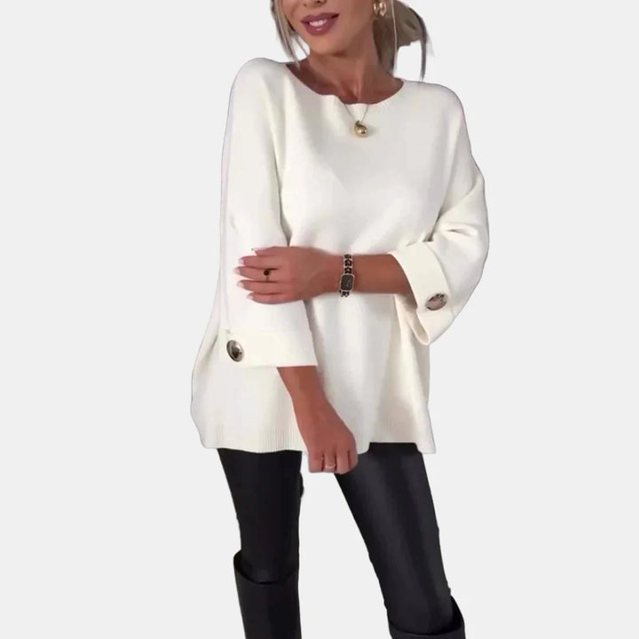 Elsinara | Long Sleeve Button Top