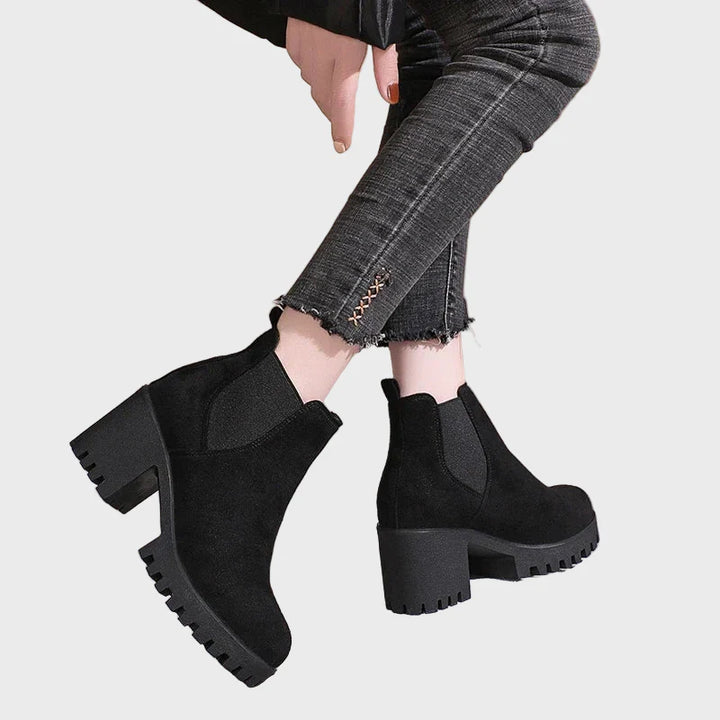 Marley | Block Heel Short Boots