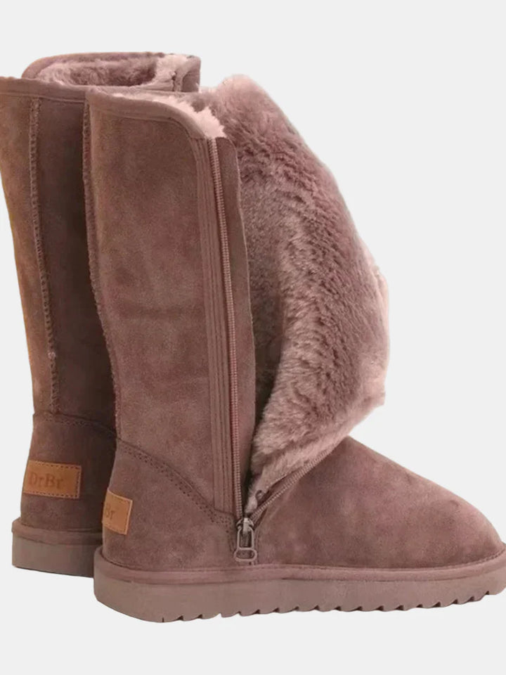 Yvonne | Velvet Knee-High Boots