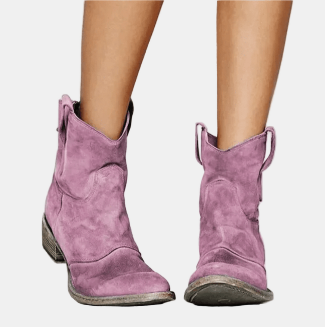 Annelise | Suede Western Boots
