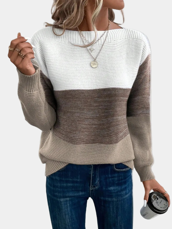 Cyraline | Stylish Ombre Knit Sweater
