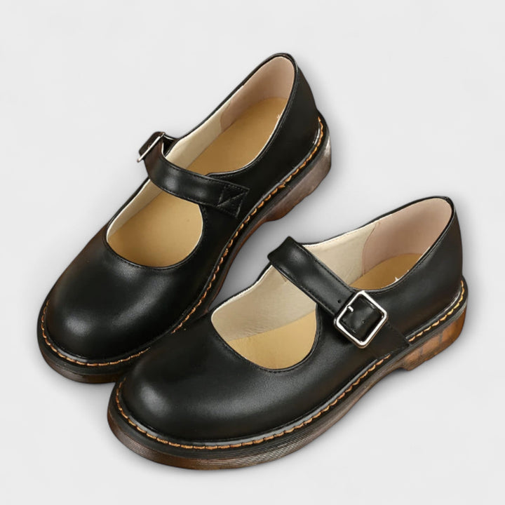 ASTRID | ELEGANT STTRAPPED LEATHER SHOES
