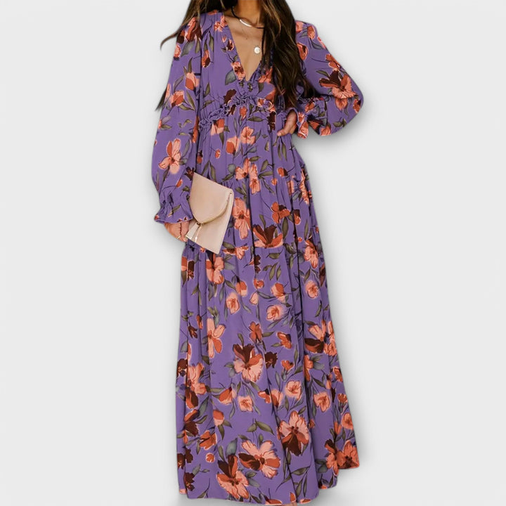 CIRILLA | FLOWY FLORAL MAXI DRESS