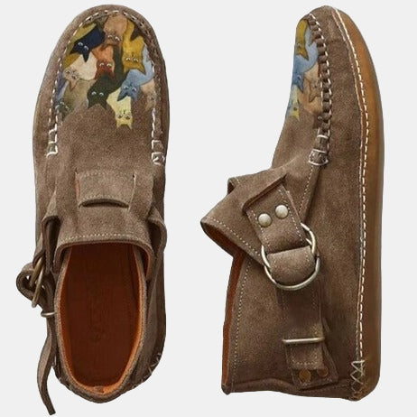 Nina | Casual Printed Ankle Boots