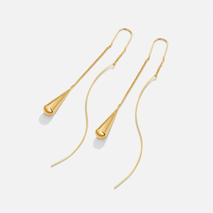 ELISHA | ELEGANT TEARDROP TASSEL EARRINGS