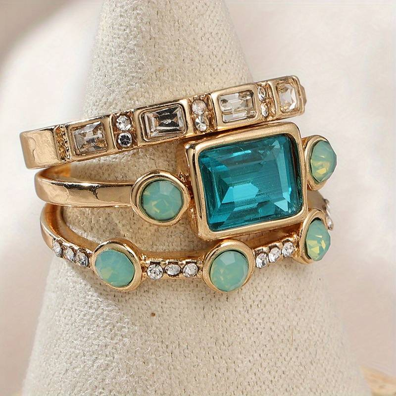 AQUA | VINTAGE CRYSTAL RING