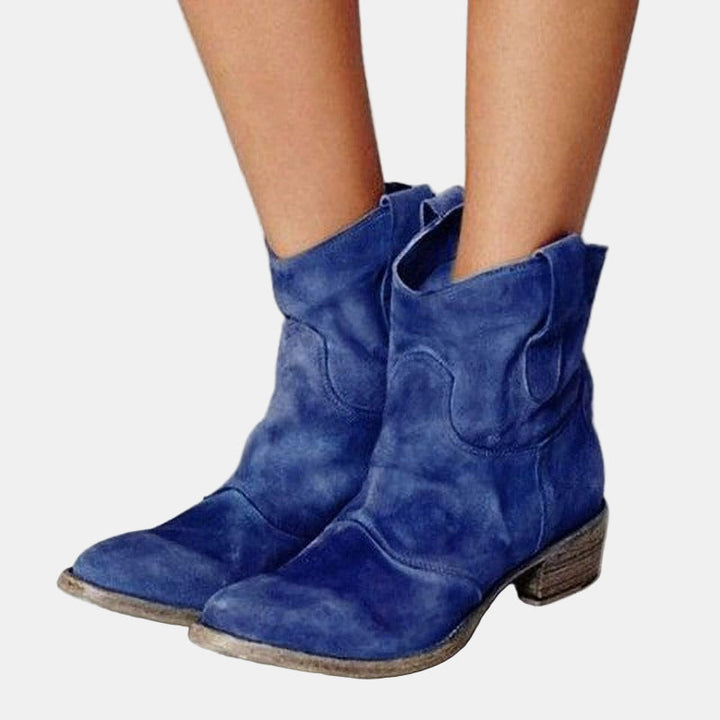 Noelle | Ridge Suede Western Boots