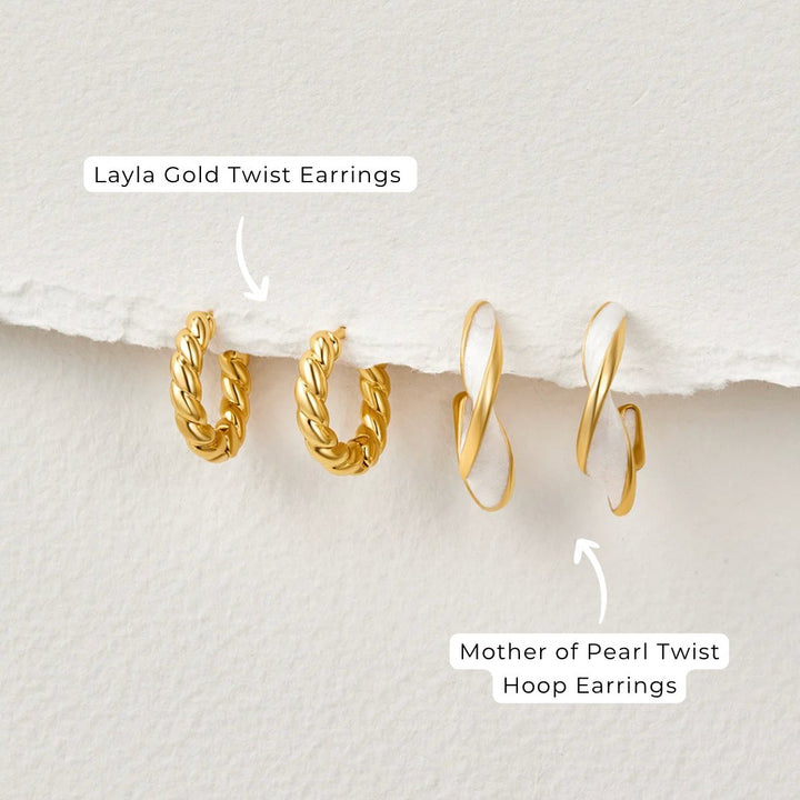KRYSTAL | STYLISH TWIST EARRINGS
