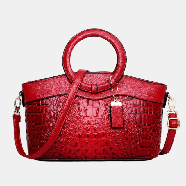 JAYE | STYLISH CROCODILE PATTERN HANDBAG