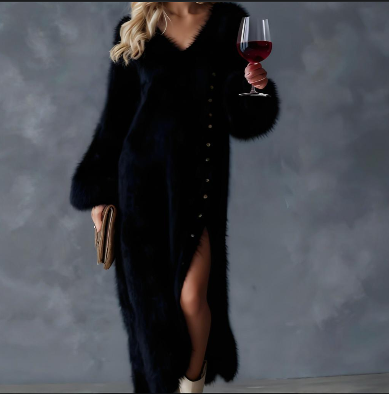 Queliriana - Elegant Long Knit Dress